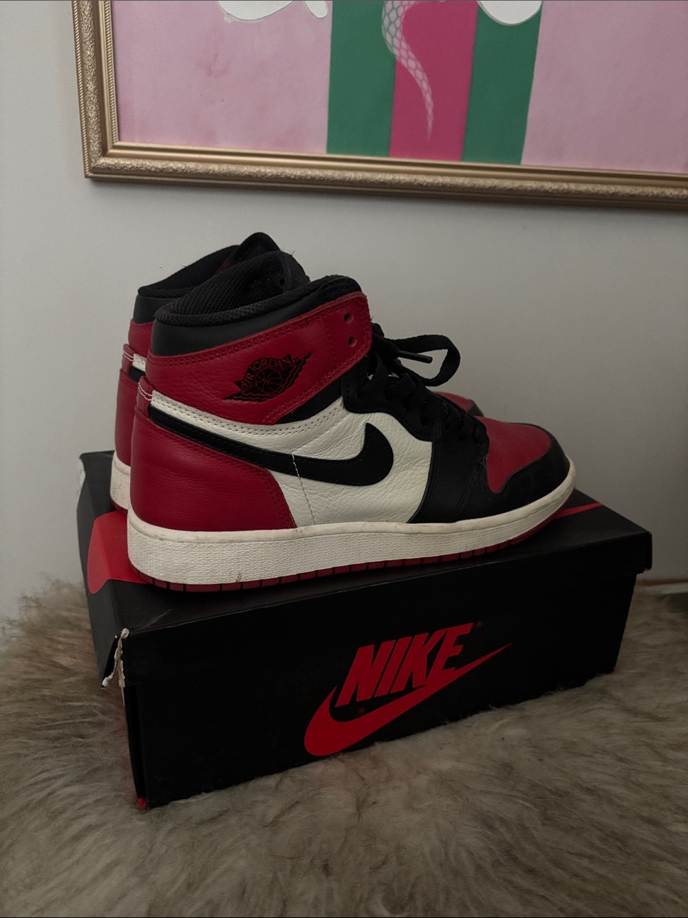 Jordan 1 Retro High Bred Toes
